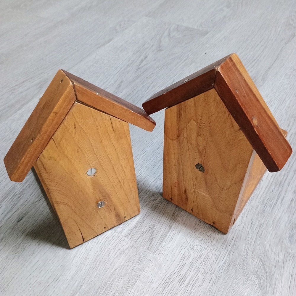 Homemade Handmade Wooden Weiner Dog Dachshund Bookends Book Reading Dog - Picture 4 of 7